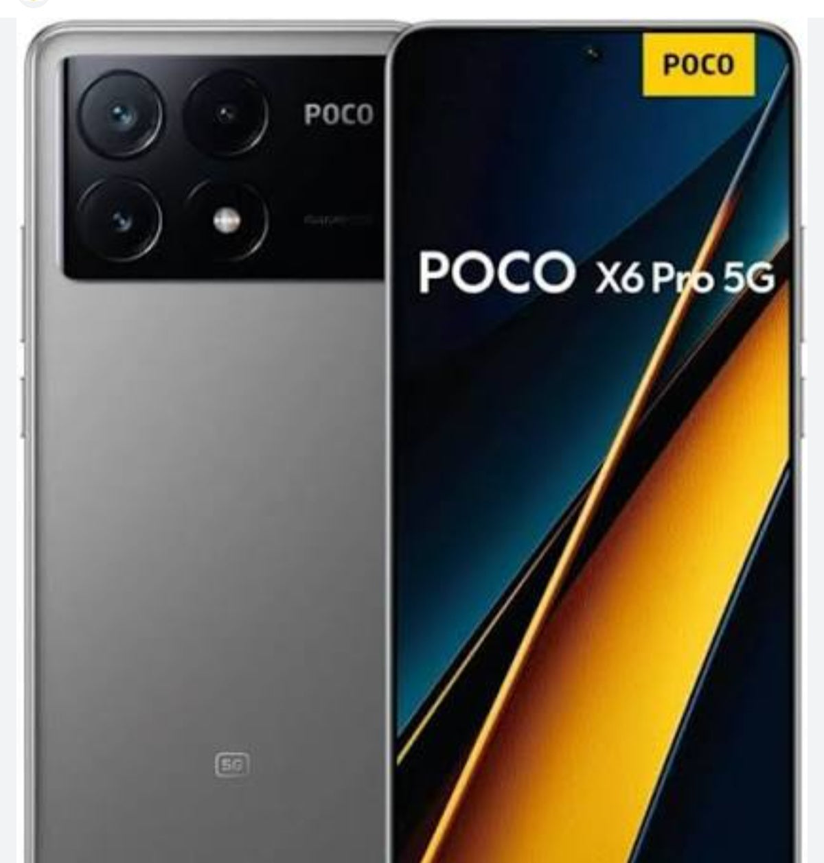 Xiaomi Poco X6 Pro 5G Global Version Gray Smartphone Facial Recognition & Fingerprint Unlock Function Dust Water & Scratch Resistant HD Screen Super/Fast Charging (RAM 16GB+512GB ROM) Smartphone. smp
