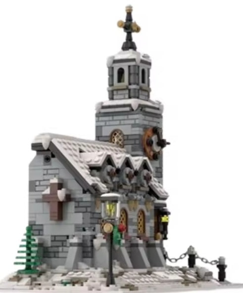 Winter Church Building Blocks Set Toys tys bbs