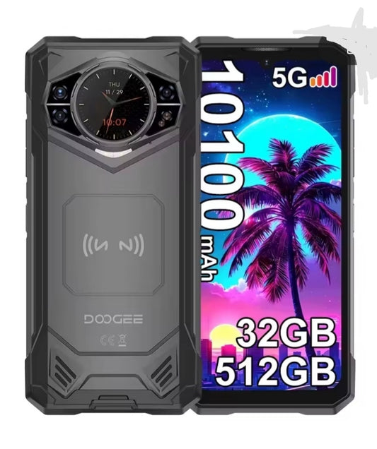 DOOGEE S200 X Rugged Waterproof Smartphone Global Version HD Screen Super/Fast Charging (Black) Smartphone smp