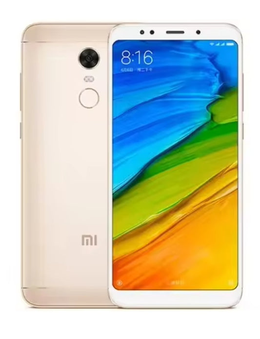 Xiaomi Redmi 5 Plus 4G Global Version Gold Smartphone Facial Recognition & Fingerprint Unlock Function Dust Water & Scratch Resistant HD Screen Super/Fast Charging (RAM 3GB+32GB ROM) Smartphone + FREE Gift. smp