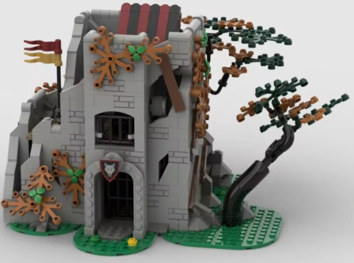 Abandoned Medieval Castle Building Blocks Set Toys tys bbs