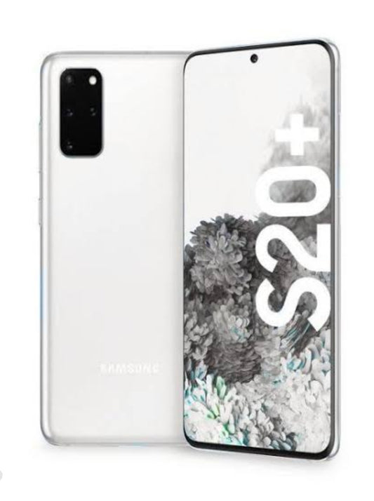 Samsung Galaxy S20 Plus 5G Global Version Smartphone Facial Recognition & Fingerprint Unlock Function Dust Water & Scratch Resistant HD Screen Super/Fast Charging (G986F Full Set) (White) Smartphone smp
