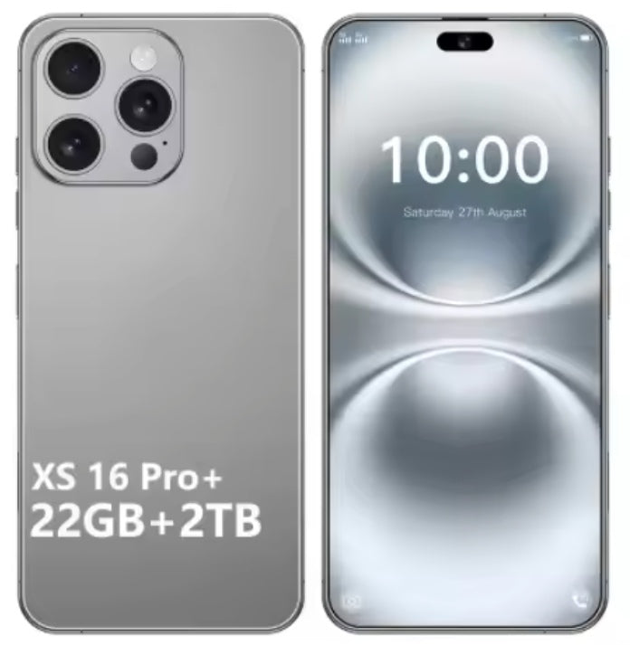 XS 16 Pro+ 22G+2TB 7.3inch HD 4G 5G Android (Grey) Smartphone smp
