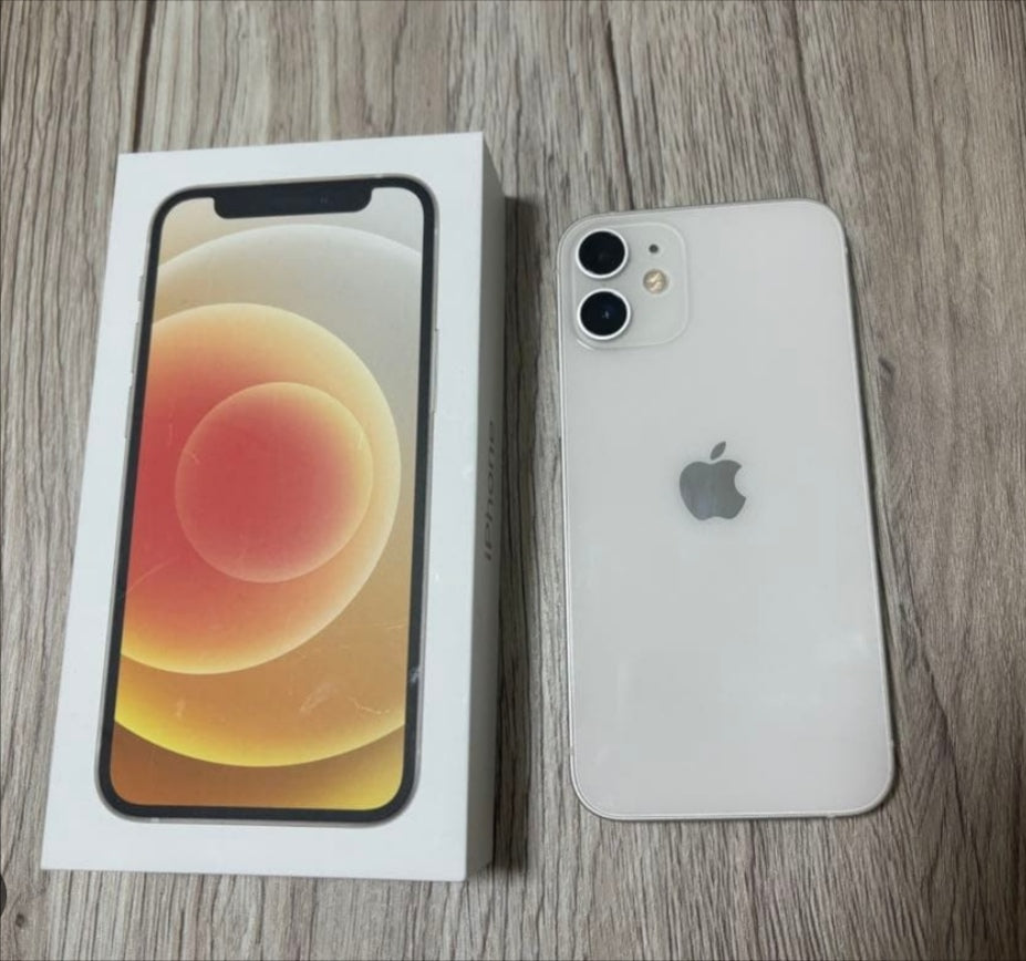 Apple iPhone 12 Mini Smartphone Facial Recognition Function Dust Water & Scratch Resistant HD Screen Super/Fast Charging (64GB ROM) (White) Smartphone smp