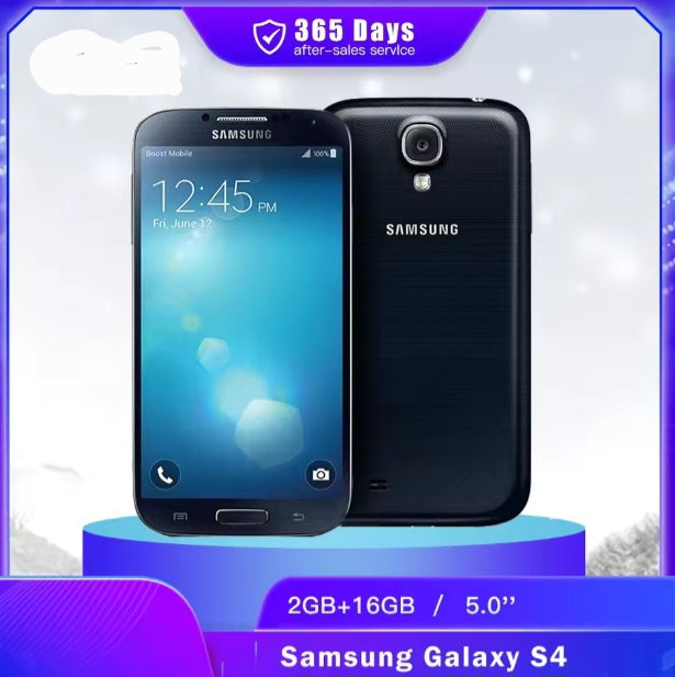 Samsung Galaxy S4 Global Version Black Smartphone Dust Water & Scratch Resistant HD Screen Super/Fast Charging Smartphone (I9500). smp