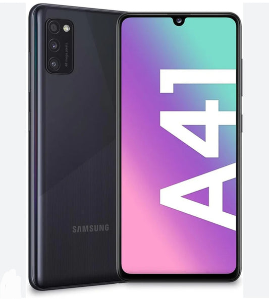 Samsung Galaxy A41 4G Global Version Black Smartphone Dust Water & Scratch Resistant HD Screen Super/Fast Charging Smartphone. smp