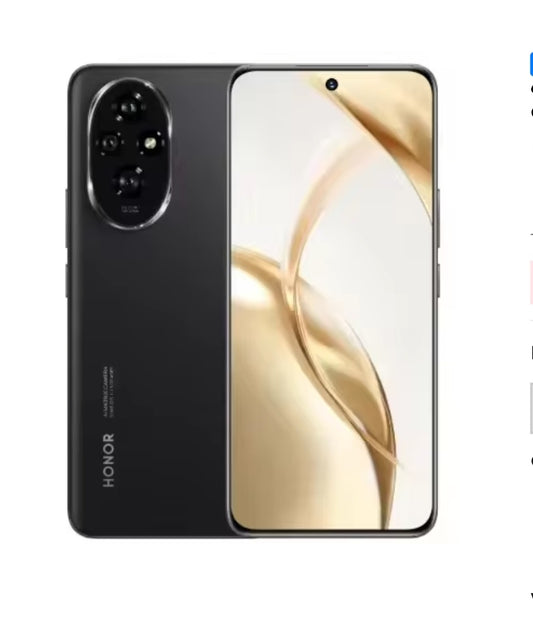 Honor 200 5G Chinese Version Black Smartphone Facial Recognition & Fingerprint Unlock Function Dust Water & Scratch Resistant HD Screen Super/Fast Charging Smartphone smp
