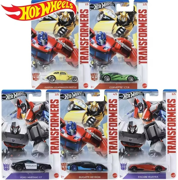 Hot Wheels Transformers Series "A Set Of 5 Pieces" Toy Cars tys crs