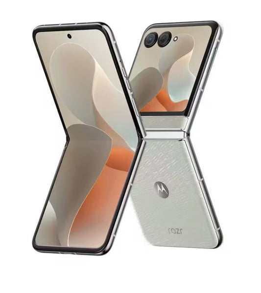 Lenovo Motorola Razr 60 5G Smartphone Facial Recognition & Fingerprint Unlock Function Dust Water & Scratch Resistant HD Screen Super/Fast Charging (RAM 12GB+256GB ROM) (White) Flip/Foldable Smartphone smp