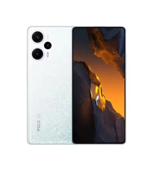 Xiaomi Poco F5 5G Global Version White Smartphone Facial Recognition & Fingerprint Unlock Function Dust Water & Scratch Resistant HD Screen Super/Fast Charging (RAM 12GB+256GB ROM) Smartphone. smp