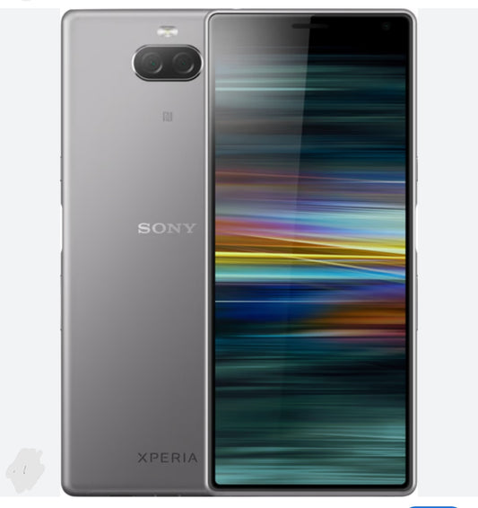 Sony Xperia 10 Plus 4G Smartphone Global Version HD Screen Super/Fast Charging (Full set 13213) (Silver) Smartphone smp