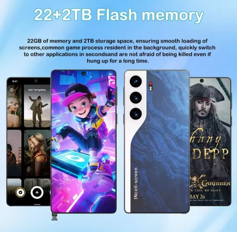 HOT 2025 NEW C40 Pro Original Intelligent 4G 5G 22GB-2T Android Global Version (Green) Smartphone smp