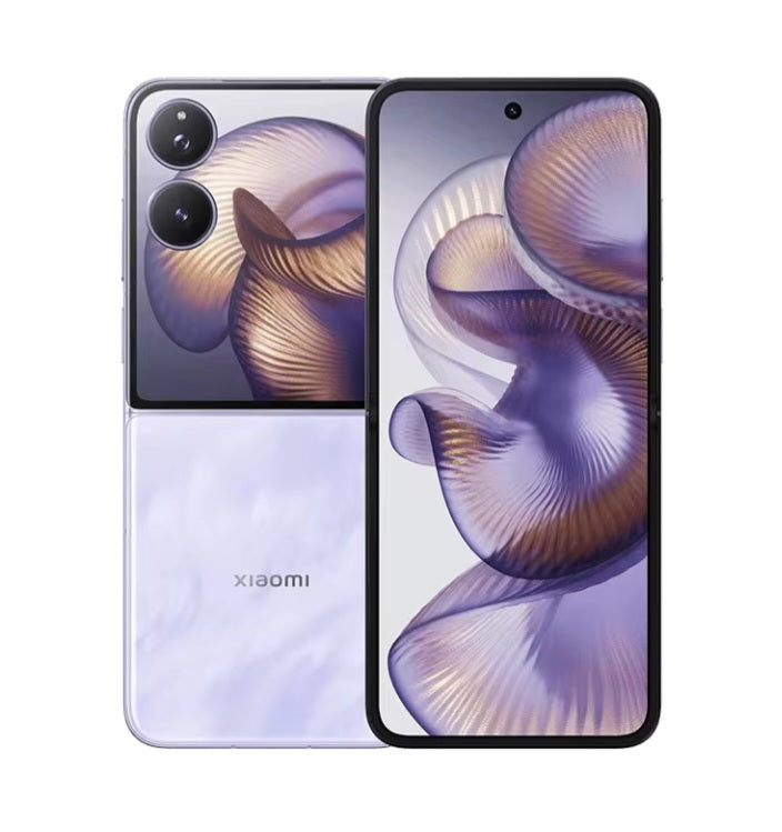 Xiaomi Mix Flip 2 Chinese Version Purple Smartphone Facial Recognition & Fingerprint Unlock Function Dust Water & Scratch Resistant HD Screen Super/Fast Charging Smartphone (RAM 12GB+512GB ROM). smp