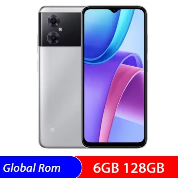 Xiaomi Redmi Note 11R Global Version Silver Smartphone Facial Recognition & Fingerprint Unlock Function Dust Water & Scratch Resistant HD Screen Super/Fast Charging Smartphone (RAM 6GB+128GB ROM). smp