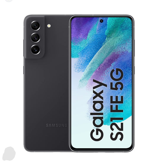 Samsung Galaxy S21 FE 5G Smartphone Facial Recognition & Fingerprint Unlock Function Dust Water & Scratch Resistant HD Screen Super/Fast Charging (128GB Full Set) (Graphite) Smartphone smp