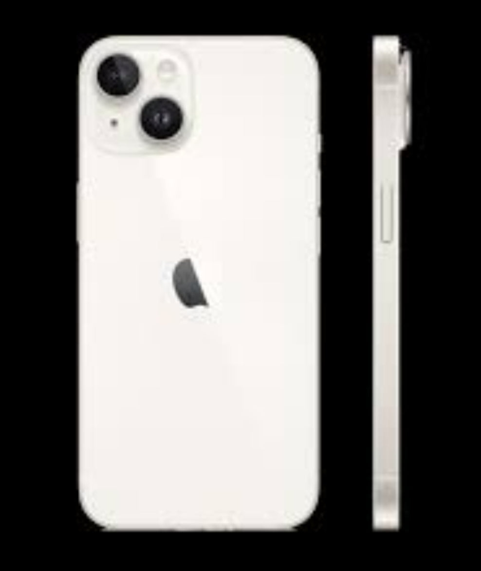 Apple iPhone 14 Plus 5G Smartphone Facial Recognition Function Dust Water & Scratch Resistant HD Screen Super/Fast Charging (128GB ROM Full Set) (White) Smartphone smp