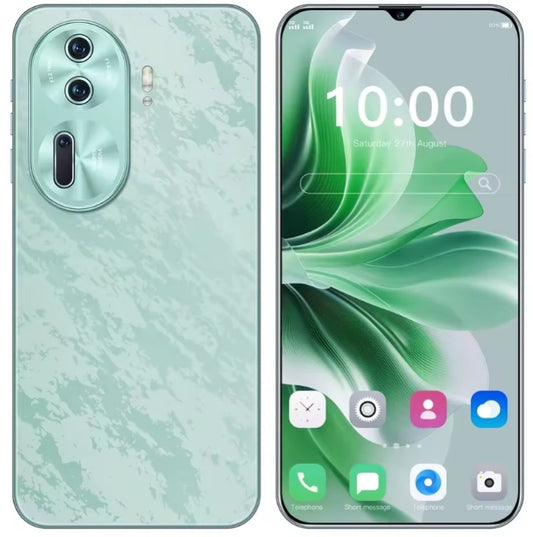 HOT New Reno11 Pro 6.8inch HD Screen Global Edition Android 14 12GB+512GB (Green) Smartphone smp