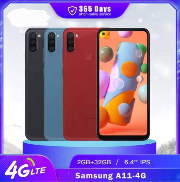 Samsung Galaxy A11 4G Global Version Black Smartphone Dust Water & Scratch Resistant HD Screen Super/Fast Charging Smartphone. smp