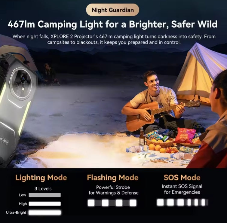 Blackview XPLORE 2 Rugged 5G Smartphone:6.73inch HD Screen RAM 16GB+1TB ROM Global Version Android (Black) Smartphone smp