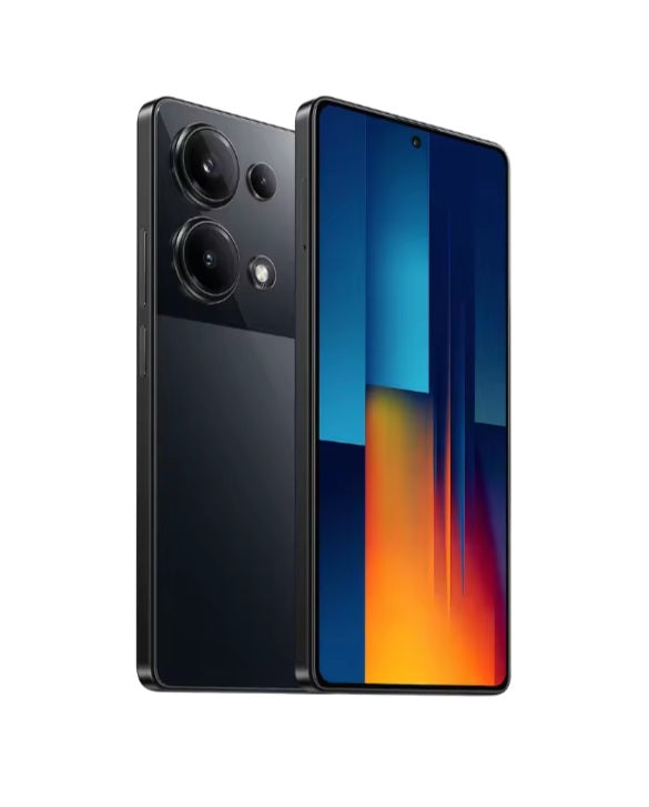 Xiaomi Poco M6 Pro EUR Version Black Smartphone Facial Recognition & Fingerprint Unlock Function Dust Water & Scratch Resistant HD Screen Super/Fast Charging Smartphone. smp