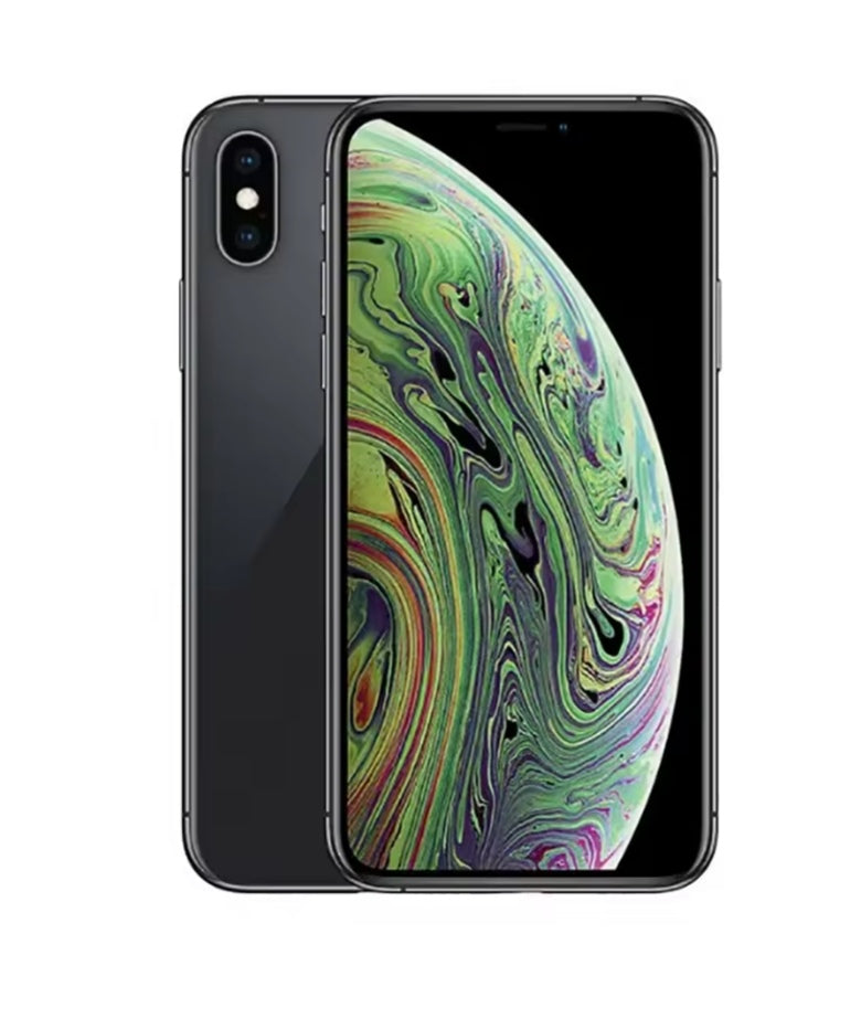 Apple iPhone XS Smartphone Facial Recognition Function Dust Water & Scratch Resistant HD Screen Super/Fast Charging (256GB ROM) (Black) Smartphone + FREE Earphones. smp