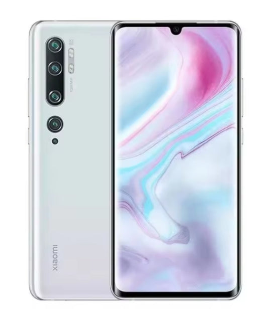 Xiaomi CC9 Pro 4G Global Version White Smartphone Facial Recognition & Fingerprint Unlock Function Dust Water & Scratch Resistant HD Screen Super/Fast Charging (RAM 6GB+128GB ROM) Smartphone. smp
