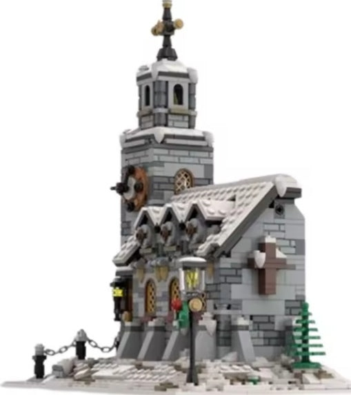Winter Church Building Blocks Set Toys tys bbs