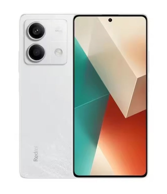 Xiaomi Redmi Note 13 5G Chinese Version White Smartphone Facial Recognition & Fingerprint Unlock Function Dust Water & Scratch Resistant HD Screen Super/Fast Charging (RAM 6GB+128GB ROM) Smartphone. smp