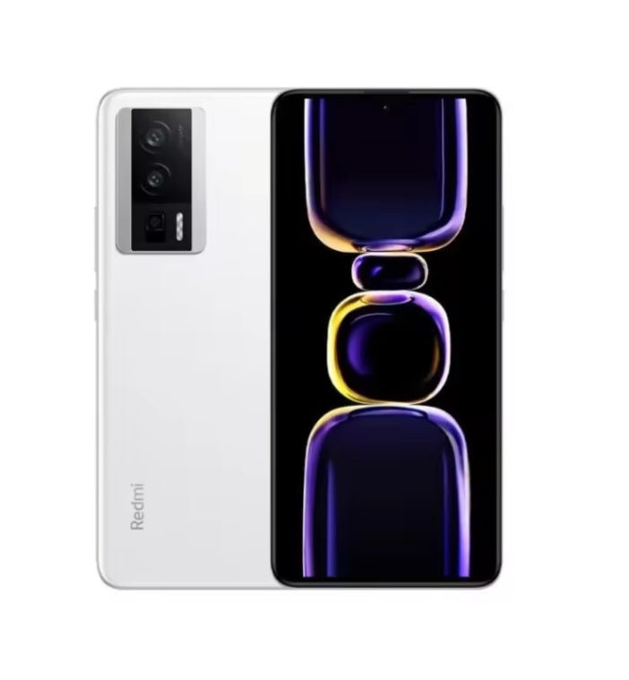 Xiaomi Redmi K60 5G Global Version White Smartphone Facial Recognition & Fingerprint Unlock Function Dust Water & Scratch Resistant HD Screen Super/Fast Charging (RAM 12GB+256GB ROM) Smartphone. smp