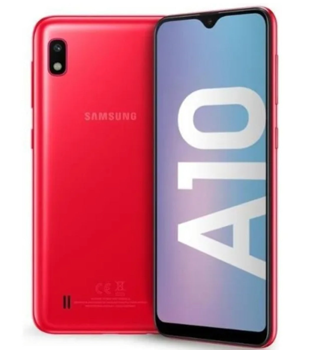 Samsung Galaxy A10 Global Version Red Smartphone Dust Water & Scratch Resistant HD Screen Super/Fast Charging Smartphone. smp