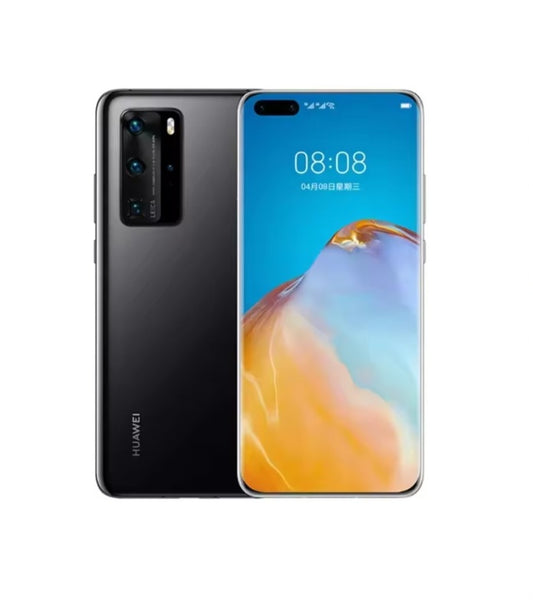 Huawei P40 Pro 5G Chinese Version Black Smartphone Facial Recognition & Fingerprint Unlock Function Dust Water & Scratch Resistant HD Screen Super/Fast Charging (RAM 8GB+128GB) Smartphone + FREE Earphones. smp