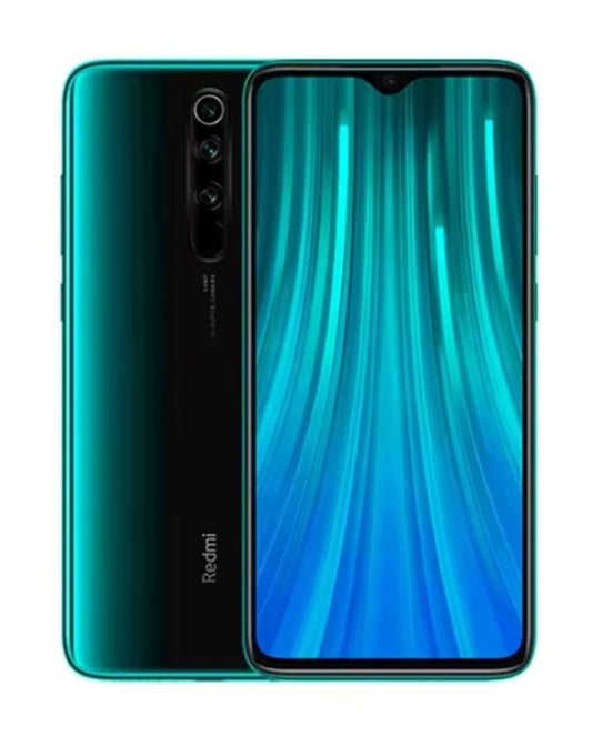 Xiaomi Redmi Note 8 Pro Global Version Green Smartphone Facial Recognition & Fingerprint Unlock Function Dust Water & Scratch Resistant HD Screen Super/Fast Charging (RAM 6GB+128GB ROM) Smartphone. smp