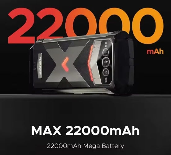 DOOGEE VMax Plus 5G Rugged Global Version Grey Smartphone Facial Recognition & Fingerprint Unlock Function Dust Water & Scratch Resistant HD Screen Super/Fast Charging Smartphone. smp