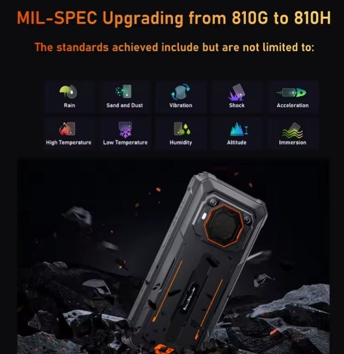 Blackview BV6200 Pro Hello P35: 6.56inch 6GB+128GB Android 13 (Orange) Smartphone smp