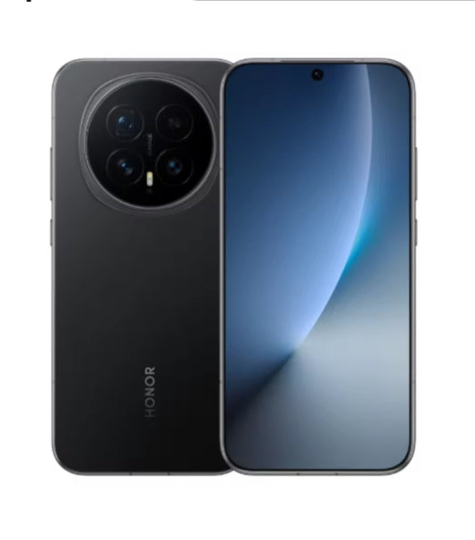 Honor Magic 8 Chinese Version Black Smartphone Facial Recognition & Fingerprint Unlock Function Dust Water & Scratch Resistant HD Screen Super/Fast Charging (RAM 12GB+256GB ROM) smp
