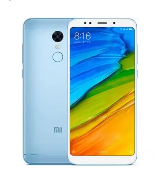 Xiaomi Redmi 5 Plus 4G Global Version Blue Smartphone Facial Recognition & Fingerprint Unlock Function Dust Water & Scratch Resistant HD Screen Super/Fast Charging (RAM 3GB+32GB ROM) Smartphone + FREE Gift. smp