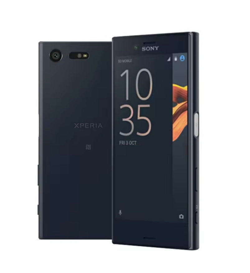 Sony Xperia X Compact Mini Japanese Version Smartphone Fingerprint Unlock Function HD Screen Super/Fast Charging (SO-02J Full Set) (Black) Smartphone smp