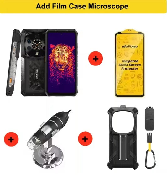 Ulefone Armor 28 Ultra 5G AI Rugged Global Version Smartphone Facial Recognition & Fingerprint Unlock Function Dust Water & Scratch Resistant HD Screen Super/Fast Charging Smartphone + FREE Film + Case Mic.smp