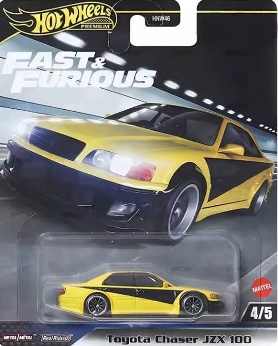 Hot Wheels Premium Fast & Furious "Toyota Chaser JZX" Toy Car tys crs