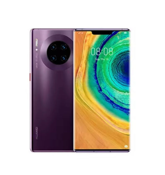 Huawei Mate 30 Pro 5G Global Version Smartphone Facial Recognition & Fingerprint Unlock Function Dust Water & Scratch Resistant HD Screen Super/Fast Charging (RAM 8GB+512GB ROM) (Purple) Smartphone smp