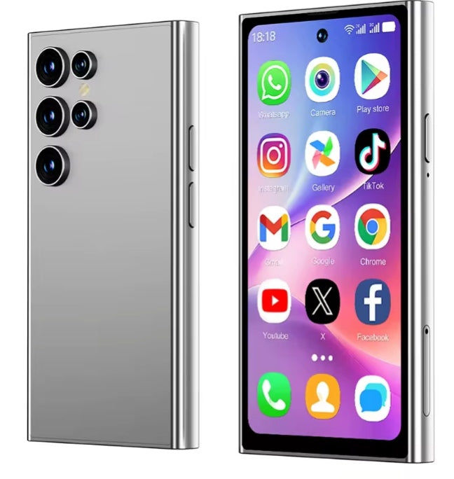 SERVO S27 Mini 3G Android 15 Smartphone With Facial Recognition Function RAM 2GB+16GB ROM (Gray) Smartphone smp