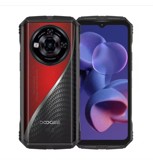 DOOGEE S118 Pro 5G Rugged Global Version Red Smartphone Facial Recognition & Fingerprint Unlock Function Dust Water & Scratch Resistant HD Screen Super/Fast Charging Smartphone. smp