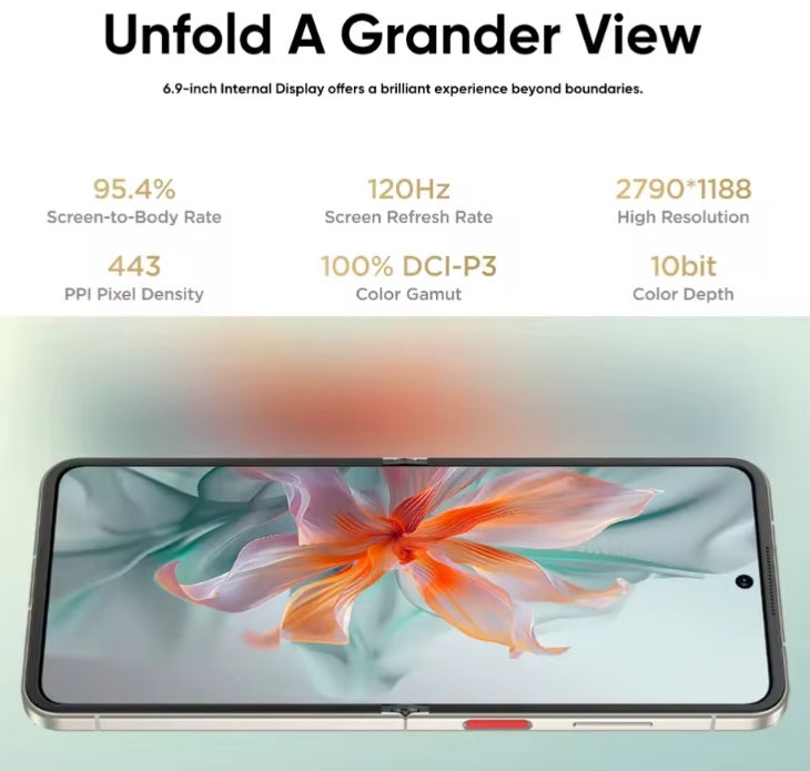 Nubia Flip 5G Snapdragon 7 Gen 1 Global Version Smartphone RAM 12GB+512GB ROM (Black) Smartphone smp