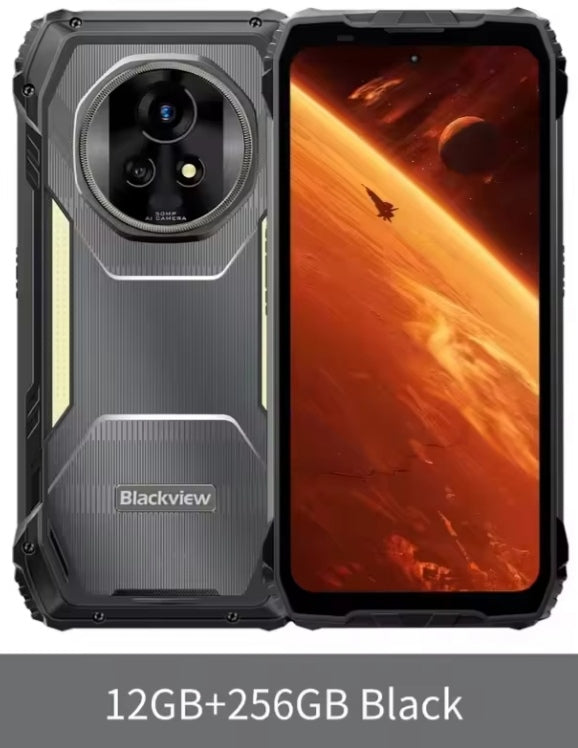 Blackview XPLORE 2 Rugged 5G Android 15 Smartphone 6.73inch HD Screen RAM 12GB+256GB ROM (Black) Global Version Smartphone + FREE Bluetooth Earphones/FREE Gift/US Plug/All Accessories smp