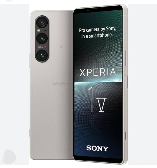 Sony Xperia 1 V 5G Smartphone Water Resistant Dustproof HD Screen Super/Fast Charging Japanese Version (Silver) Smartphone smp