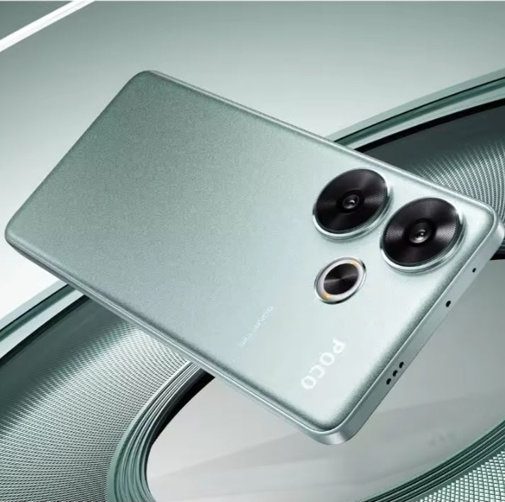 Xiaomi Poco F6 5G Global Version Green Smartphone Facial Recognition & Fingerprint Unlock Function Dust Water & Scratch Resistant HD Screen Super/Fast Charging (RAM 12GB+512GB ROM) Smartphone. smp