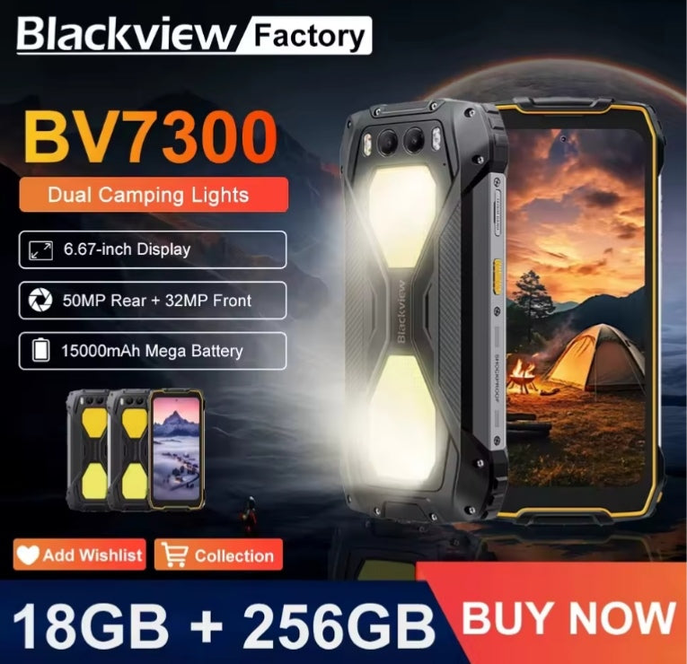 Blackview BV7300 Android 18GB+256GB (Black) Smartphone smp