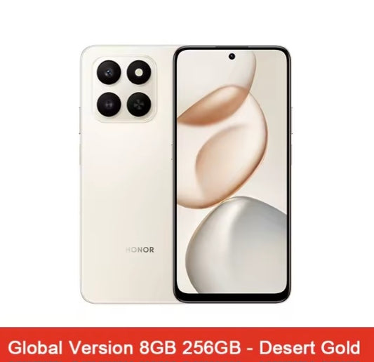 Honor 400 Smart 5G Global Version Desert Gold Smartphone Facial Recognition & Fingerprint Unlock Function Dust Water & Scratch Resistant HD Screen Super/Fast Charging (RAM 8GB+256GB ROM) Smartphone smp