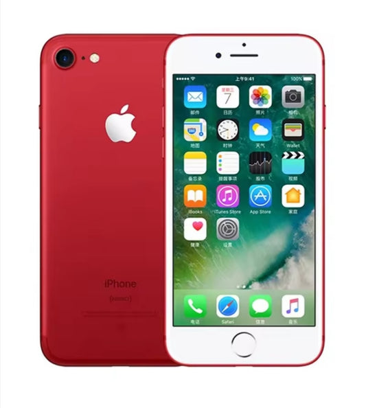 Apple iPhone 7 4G LTE Mini Smartphone Fingerprint Unlock Function 4.7inch Screen ROM 128GB (Red) Smartphone + FREE Earphones. smp
