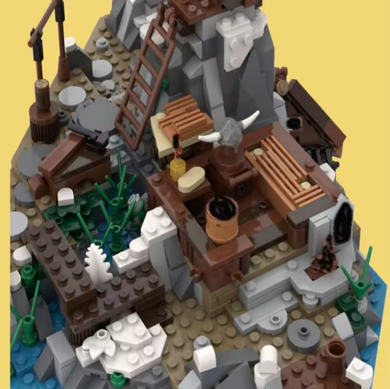 Viking Village Building Blocks Set Toys tys bbs